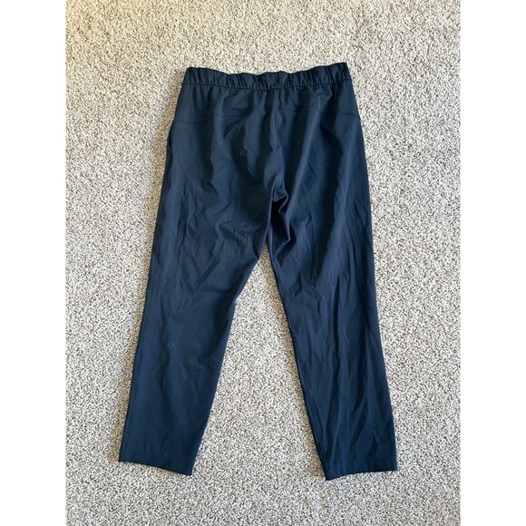 Lululemon Women's Sz 12 Ankle Pants Navy Blue Lightweight Stretch - Picture 4 of 12